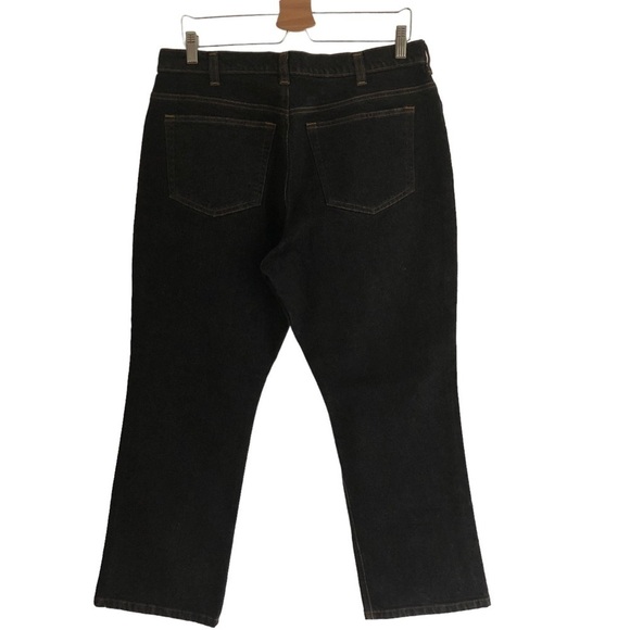 Land’s End Dark Wash Denim Straight Jeans 16 - Picture 8 of 9
